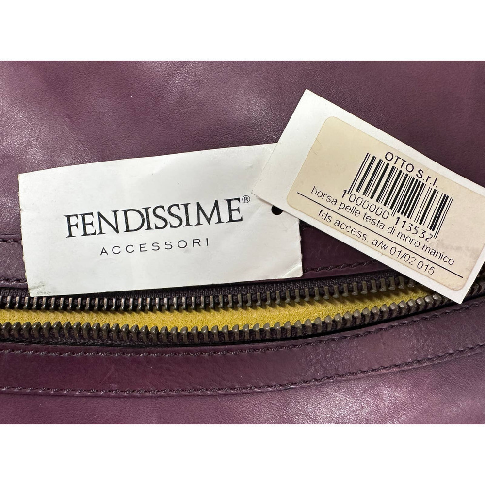 Fendissime Vtg Leather Flap Bag Chain Handle WIth Tags - Picture 2 of 10